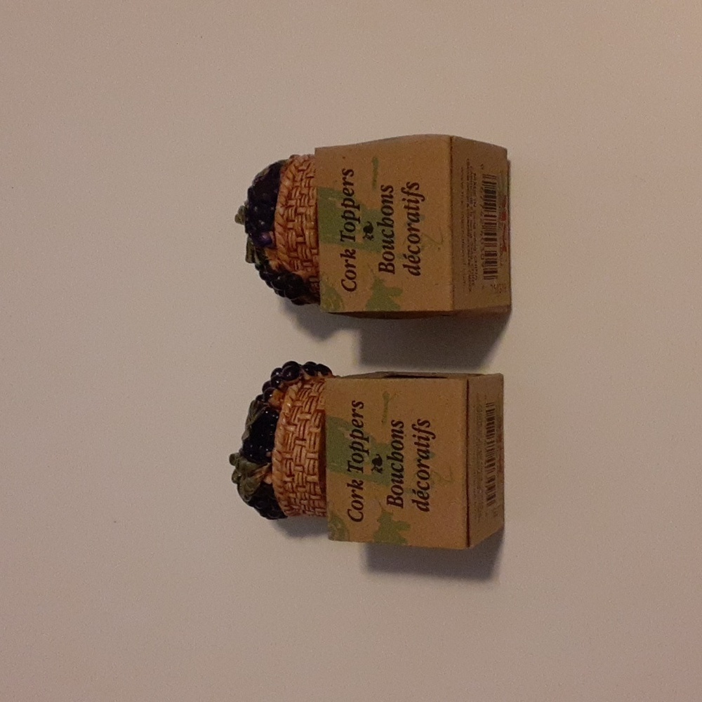 Two Decorative Cork Toppers